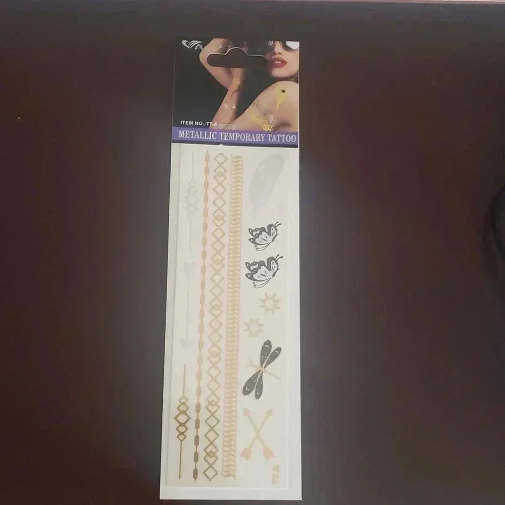 Amuse Metallic Temporary‎ Tattoo TT-8 Lot of 2